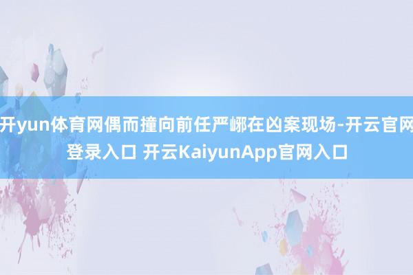 开yun体育网偶而撞向前任严峫在凶案现场-开云官网登录入口 开云KaiyunApp官网入口