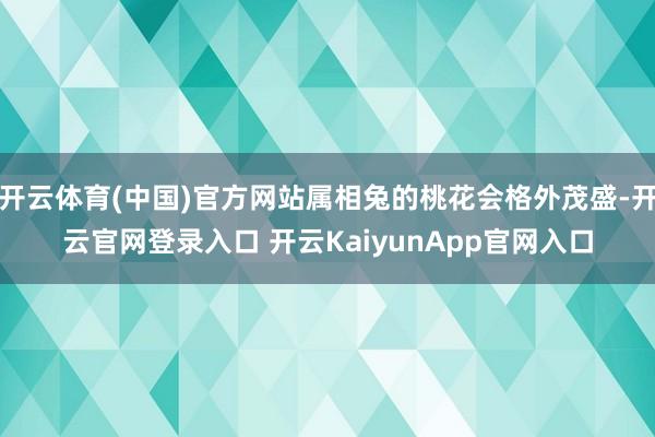 开云体育(中国)官方网站属相兔的桃花会格外茂盛-开云官网登录入口 开云KaiyunApp官网入口