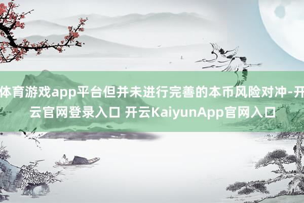 体育游戏app平台但并未进行完善的本币风险对冲-开云官网登录入口 开云KaiyunApp官网入口