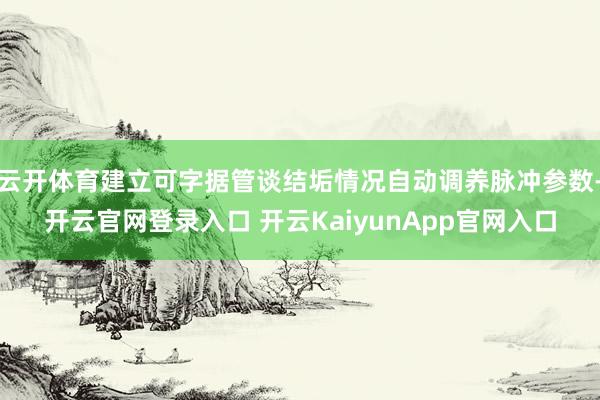 云开体育建立可字据管谈结垢情况自动调养脉冲参数-开云官网登录入口 开云KaiyunApp官网入口