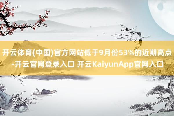 开云体育(中国)官方网站低于9月份53%的近期高点-开云官网登录入口 开云KaiyunApp官网入口